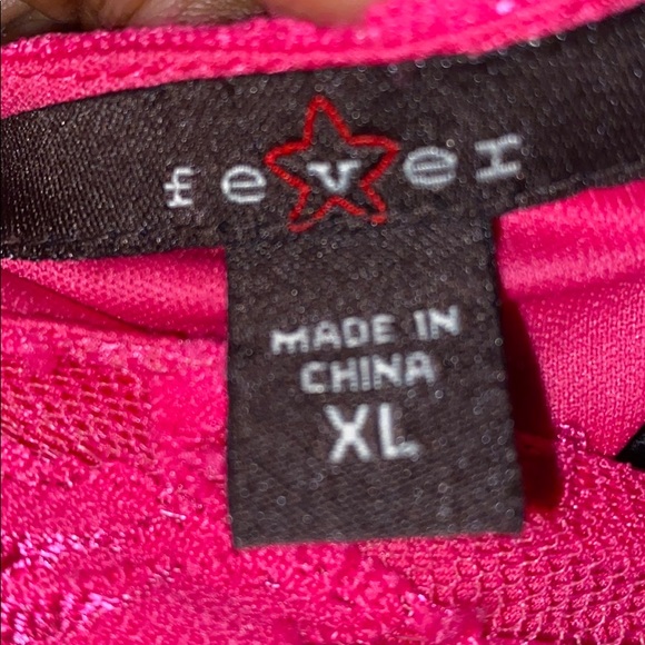 Fuchsia Laced Blouse - Picture 5 of 5